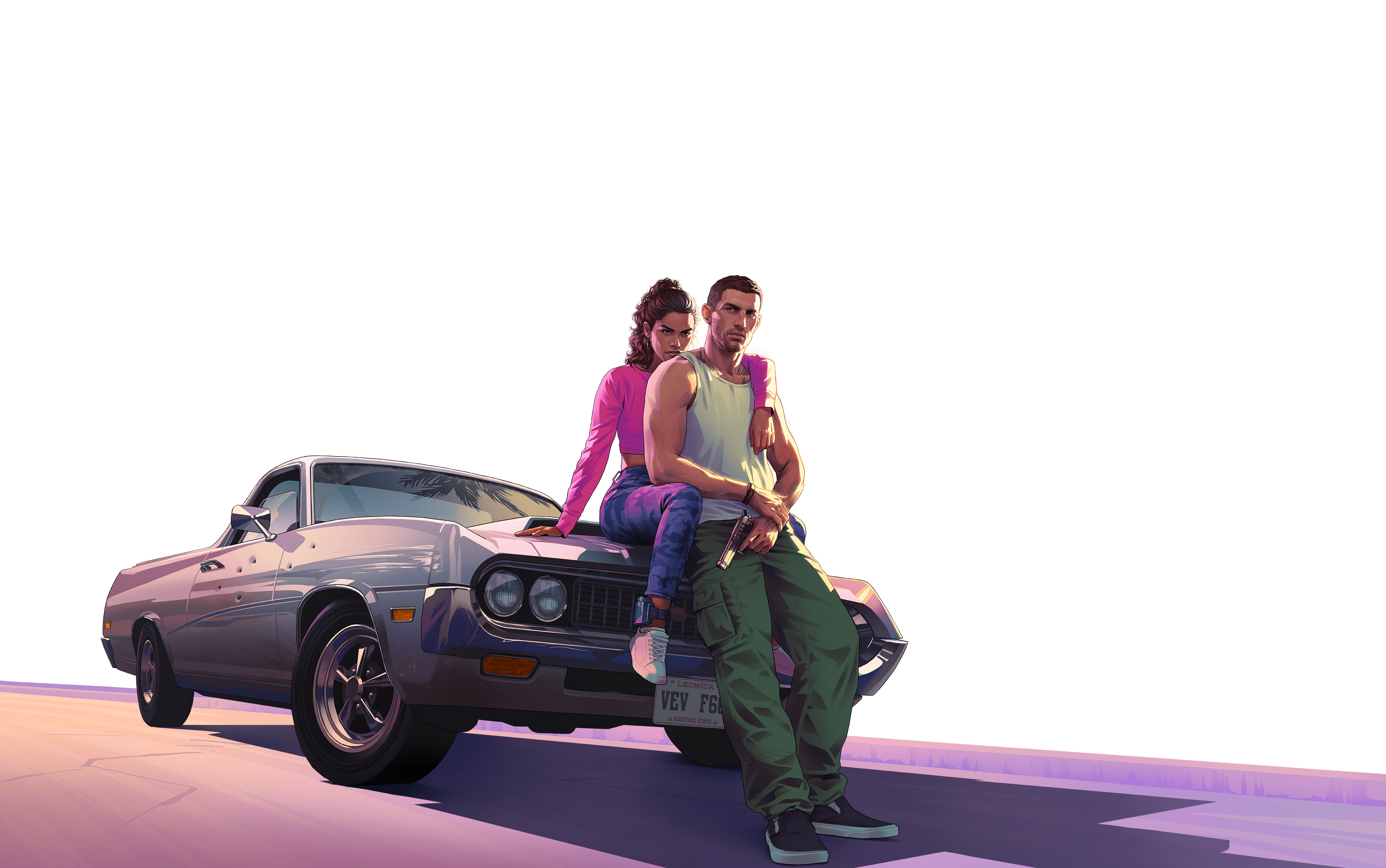 Fundo com os personagens principais do GTA 5